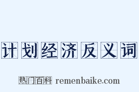 计划经济反义词是什么意思的图片